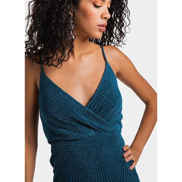 Francesca's | NWT Veena Glitter Jumpsuit - Picture 6 of 14